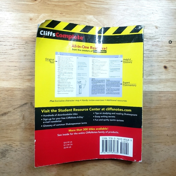 Cliffs Complete: Shakespeare's Hamlet , Cliffs Notes Resource / Study Gu… - Picture 2 of 5